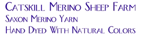 Catskill Saxon Merino Yarn